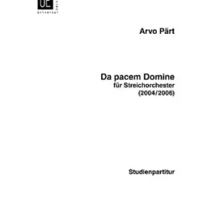 Kostenloser Rückversand Da pacem Domine für Streichorchester
