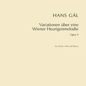 Sonderangebot Variationen über eine Wiener Heurigenmelodie op.9