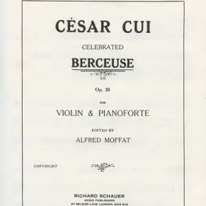 Berceuse op.20 Top-Angebot