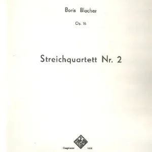 Bestpreis Quartett Nr.2 op.16