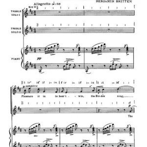Spring Carol from "A Ceremony of Carols op. 28" Markenware