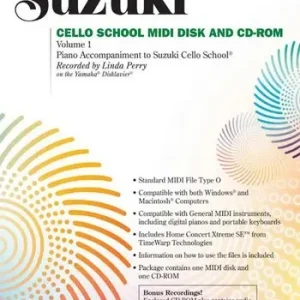Suzuki Cello School vol.1 (+CD-Rom+Midi-Disk) Direktkauf