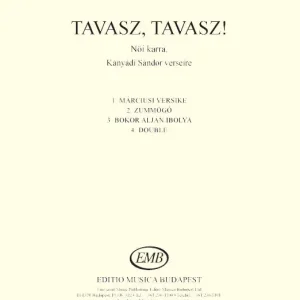 Gratis Versand Tavasz tavasz für Frauenchor