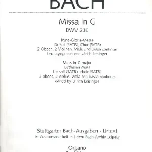 Messe G-Dur BWV236 Preisreduziert