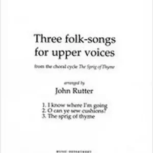 3 Folk-Songs for upper voices Versand Am Gleichen Tag