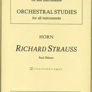 Solange Der Vorrat Reicht Orchesterstudien Horn Band 13