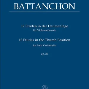 12 Etüden in der Daumenlage op.25 Neuheit
