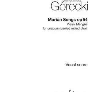 Marian Songs op. 54 Direktkauf