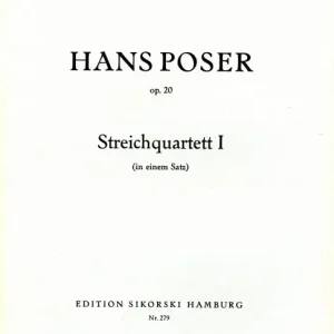Streichquartett Nr. 1 op.20 (In einem Satz) Neuheit