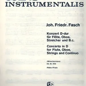 Konzert D-Dur für Flöte, Oboe, Streicher und Bc Rabatt