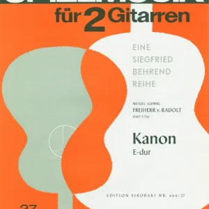 Radolt, Wenzel Ludwig von [Bea:] Behrend, Siegfried Kanon Nur Heute