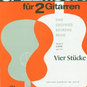 Top-Preis Gaitis, Friedrich [Bea:] Behrend, Siegfried 4 Stücke