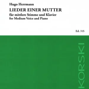Lieder einer Mutter für mittlere Stimme und Abverkauf