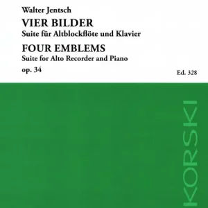 Neu Im Sortiment 4 Bilder für Alt-Blockflöte und Klavier für