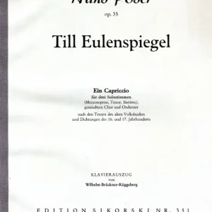 Till Eulenspiegel für 3 Solostimmen, Sonderangebot