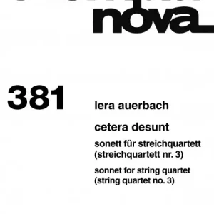 Jetzt Bestellen Cetera sunt (Streichquartett Nr.3)