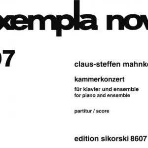 Kammerkonzert für Klavier und Ensemble Neue Ware