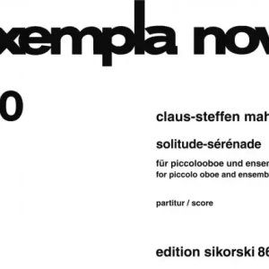 Solitude-Sérénade für Piccolo-Oboe und Aktuell