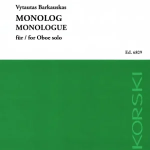 Monolog Für Oboe solo Neu