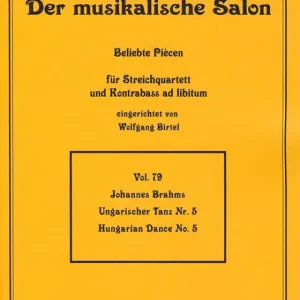 Bestseller Ungarischer Tanz Nr.5 für Streichquartett