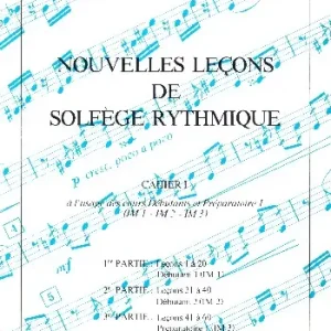 Sonderangebot Nouvelles lecons de solfège rythmique vol.1