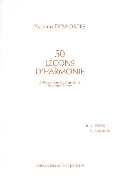 Neu Im Sortiment 50 lecons d'harmonie vol.A textes