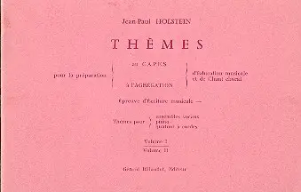 Thèmes pour la préparation au C.A.P.E.S Kracherpreis