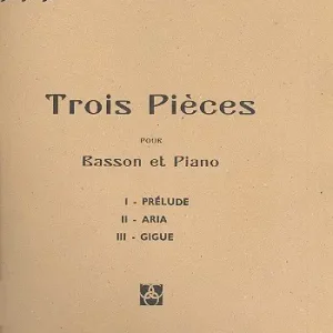 3 Pièces pour basson et piano Super-Preis