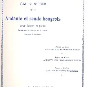 Sale Andante et rondo hongrois op.35 pour