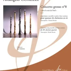 Concerto grosso no.8 op.6 pour 4 clarinettes Günstig