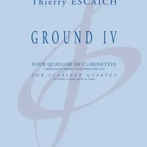 Solange Der Vorrat Reicht Ground IV pour 4 clarinettes (BBABass)