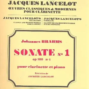 Neu Sonate fa mineur op.120,1 pour clarinette