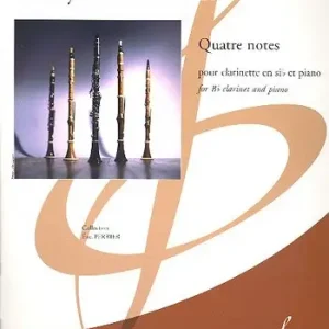 Quatre notes pour clarinette et piano Finale Aktion