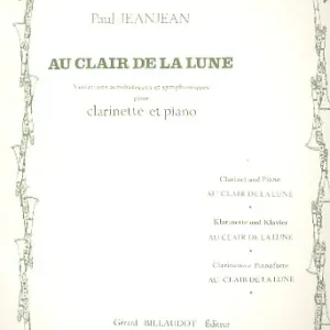 Au clair de la lune pour clarinette et Mega-Angebot