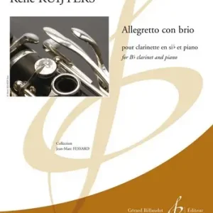 Allegretto con brio pour clarinette et piano Versand Am Gleichen Tag