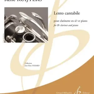 Lento cantabile pour clarinette et piano Ausverkauf