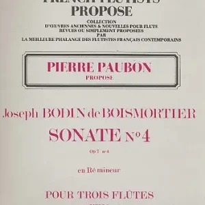 Sonate ré majeur op.7,4 pour 3 flûtes Saisonangebot