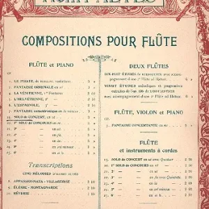 Finale Aktion Solo de concert op.17 pour flute et piano