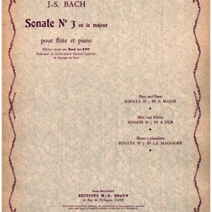 Versand Am Gleichen Tag Sonate no.3 en la majeur