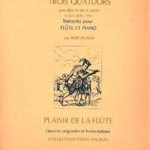 3 Quatuots pour flûte et piano Echt