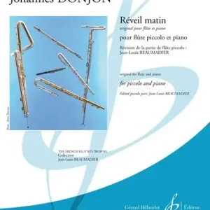 Garantierte Lieferung Réveil matin pour flute piccolo et piano