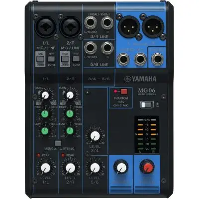 Rabatt Yamaha MG 06 Kompaktmixer