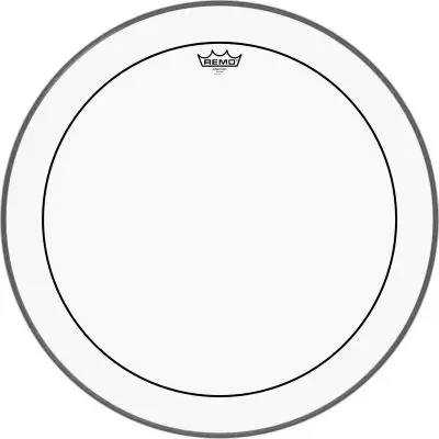 Remo 24 Zoll Pin Stripe Clear Bass Drum Markenprodukt