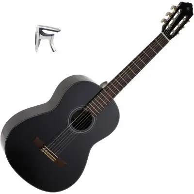 Schnäppchen SET Yamaha C 40 BL Konzertgitarre + K&M 30910 Kapodaster f. Konzertgitarre