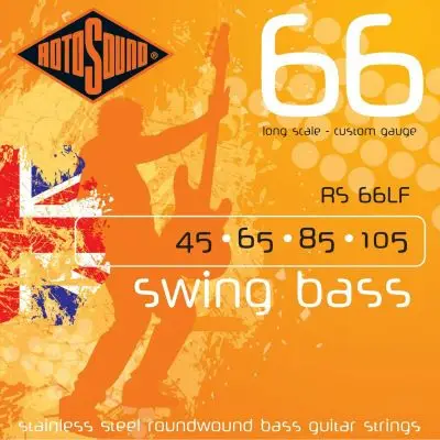 RotoSound RS66 LF 4-String Bass-Saiten 45-105 Preiswert