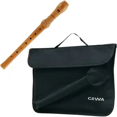 Top-Preis SET Gewa Blockflöte C-Sopran deutsch + Tasche + Notentasche