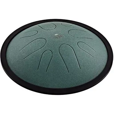 NEU MEINL Sonic Energy 10" Compact Steel Tongue Drum h-moll 432Hz dunkelgrün Must-Have