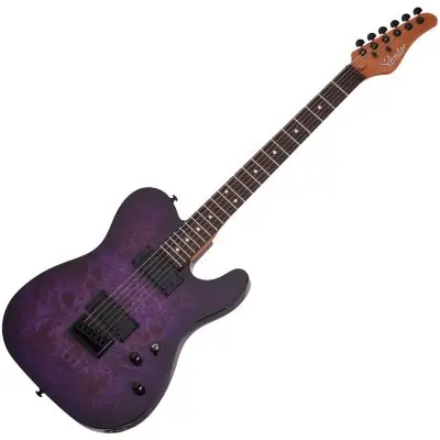 Knallerangebot Schecter PT Standard Purple Burst Burl E-Gitarre