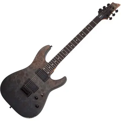 Nur Heute Schecter C-1 Standard Black Fade Burst Burl E-Gitarre