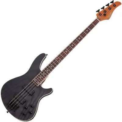 Schneller Versand Schecter C-4 Standard Charcoal Satin E-Bassgitarre